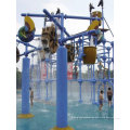 Galvanized Steel And Frp Aquatic Paradise Water Tanker For Slide Parks